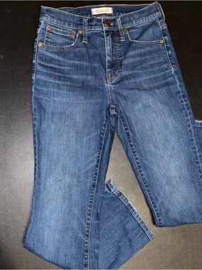 Madewell Cali Demi Boot Jeans Womens 25 Blue Mid Rise Stretch Denim